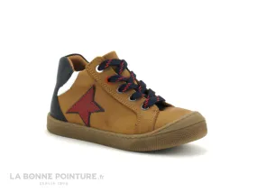 Achat chaussures Bellamy Bébé Bottillon, vente Bellamy BANKO Camel - Etoile rouge - Chaussure montante GARCON