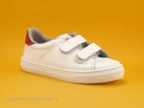 Achat chaussures Cienta Enfant Chaussure de ville, vente Cienta 8004 705 Blanc Rouge - Basket ville enfant - 2 scraches