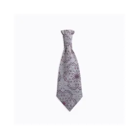 Cravalière Les Ateliers Grège Cérémonie Jacquard Médaillon rose
