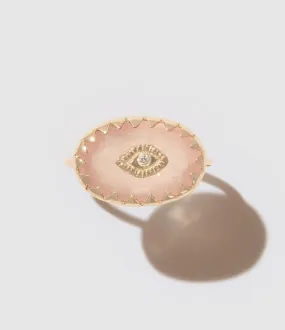 PASCALE MONVOISIN Partager  Bague Souad Quartz Rose  