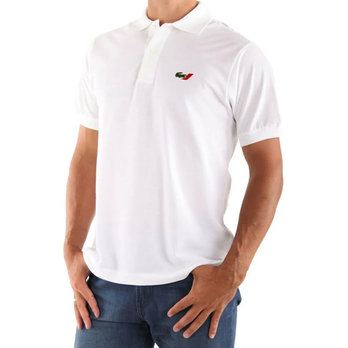 POLO HOMME LACOSTE AIR FRANCE blanc | 3 Suisses