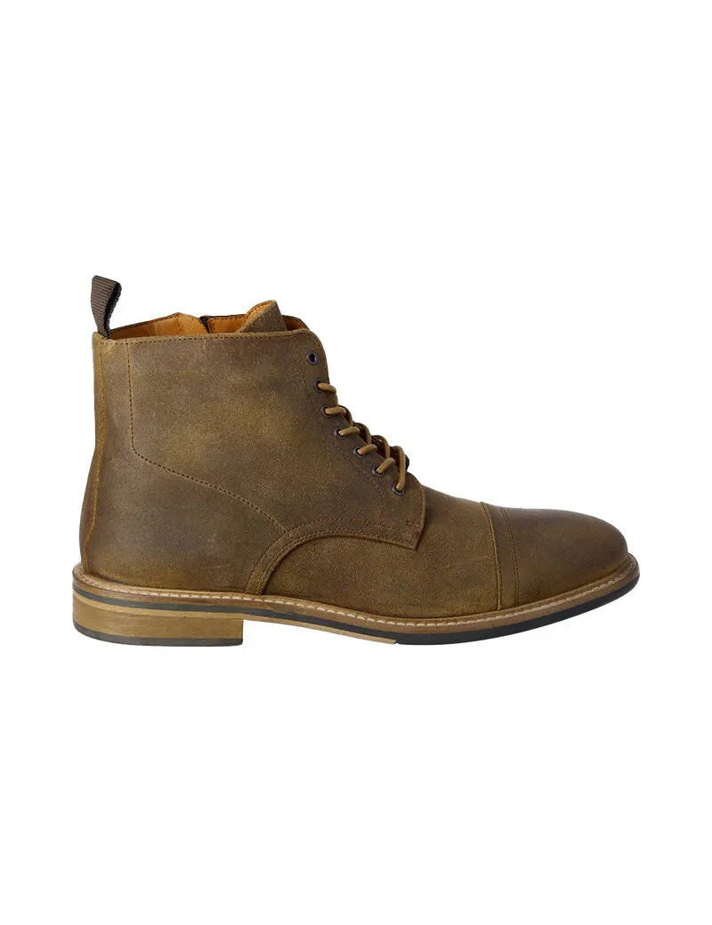 Schmoove Boots Homme Pilot Oil Suede Coffee - Boutiques Seven's