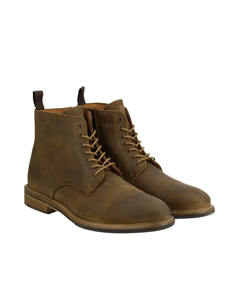 Schmoove Boots Homme Pilot Oil Suede Coffee - Boutiques Seven's