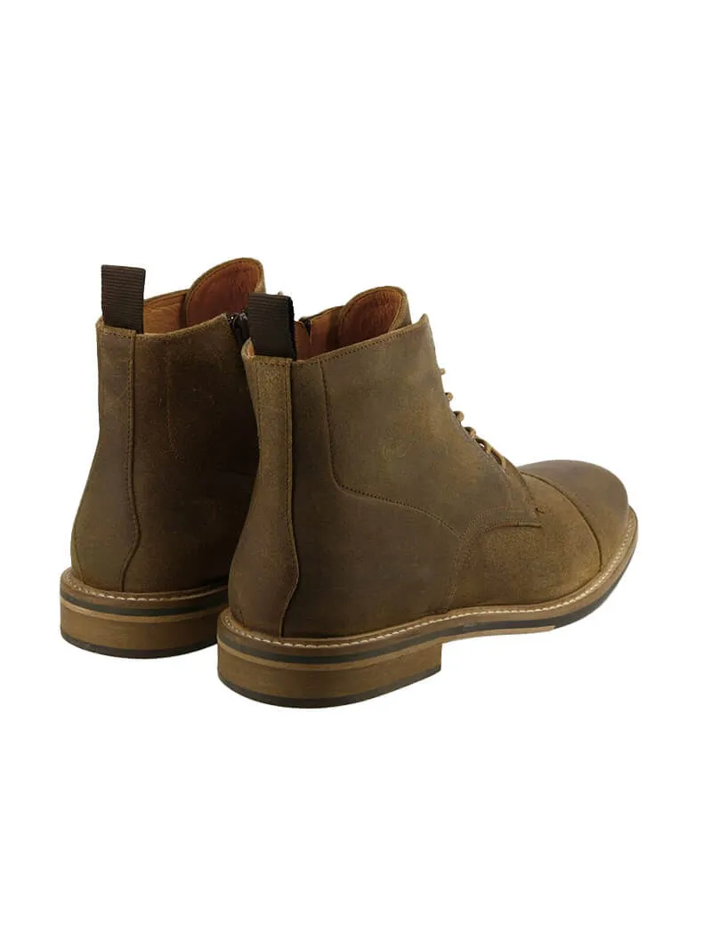 Schmoove Boots Homme Pilot Oil Suede Coffee - Boutiques Seven's