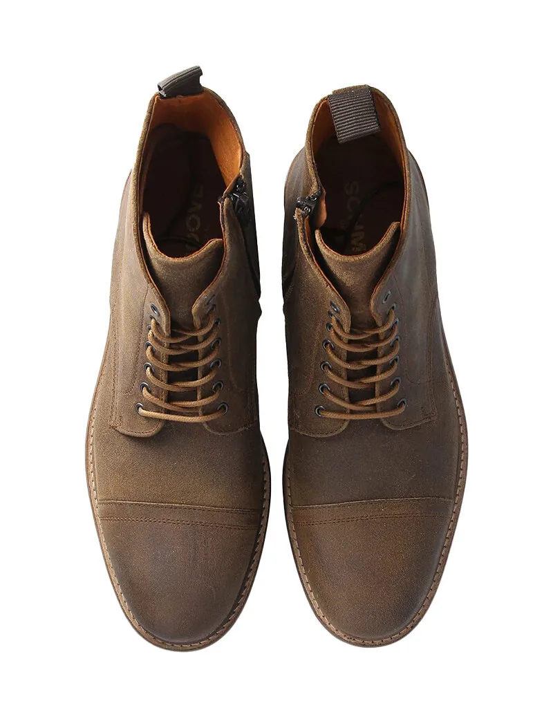 Schmoove Boots Homme Pilot Oil Suede Coffee - Boutiques Seven's