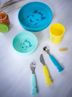Set repas silicone Azur Sophie la girafe - VULLI multicolore - Sophie la Girafe